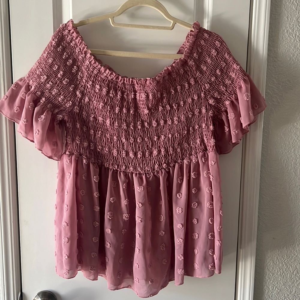 CUTE DUSTY ROSE BLOUSE